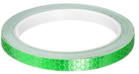sourcing map Reflective Tape 0.4 x26ft Adhesive Night Safety Warning Tapes Outdoor Bicycle Adhesive Reflector Stickers for Vehicles Trailers Trucks Bike Cars Signs, Green