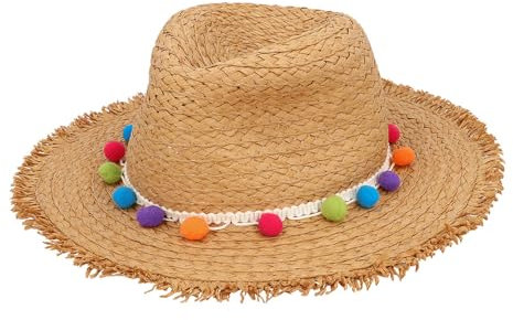 Boland - Chapeau de paille pour adultes, chapeau pour déguisements, carnaval et fête à thème, couvre-chef