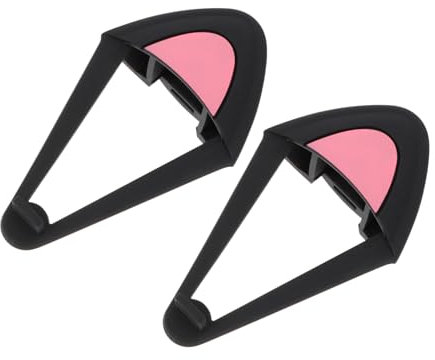 Angoily Cat Ear Headphone Decorations Headset Accessories Adorable Cat Ear Attachments Compatible with Over-ear Headphones Suitable for Teens and Adults Black Color