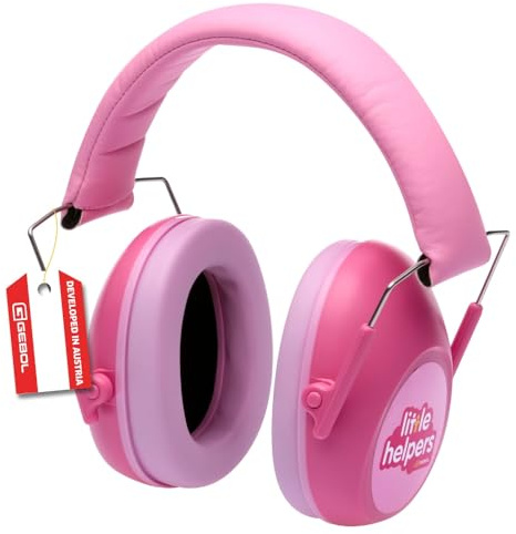 Gebol Little Helpers Weltall, 1 cuffia antirumore per bambini, pieghevole, per autismo, concerti, fai da te, universale, rosa, Colore: rosa., Taglia Unica