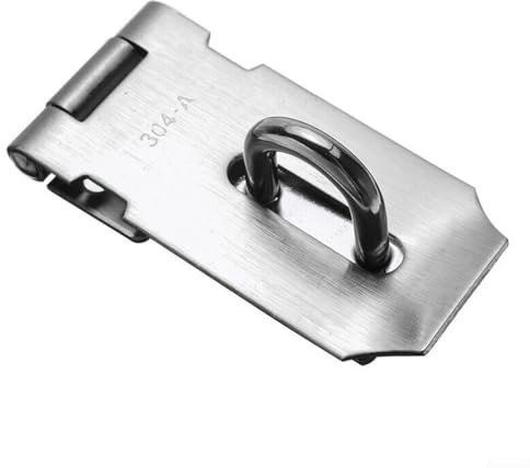 Cerrojo de cerradura de puerta resistente en acero inoxidable que proporciona seguridad adicional para hogares y negocios con fácil instalación (3 pulgadas)