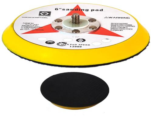 Vossner Stützteller 5/16-24 mit Klett Polierteller für Exzenter Poliermaschine mit Hub 5/16 Zoll (125mm)