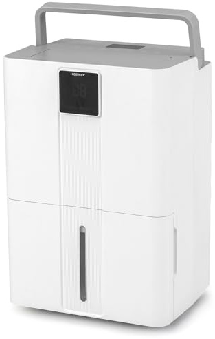 GOPLUS Deshumidificateur d Air avec 3 Modes de Fonction, Déshumidificateur Electrique avec Écran LED, Lumière à 3 Couleurs, Verrouillage Enfant, Minuterie, Arrêt Automatique, 35L/Jour, Faible Bruit