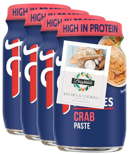 Seafood Paste Bundle for Princes Crab Paste 75g 4 Pack + Brightdale Kitchen Booklet