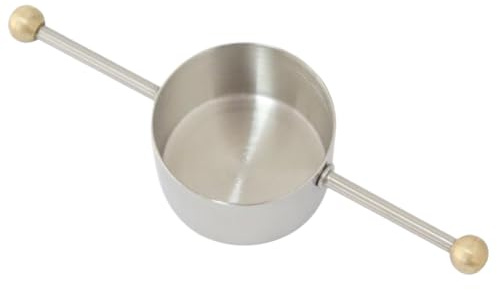 Jigger Spirit Measure, 30ml Stainless Steel Cocktail Measuring Cup, Flat Bottom Cocktail Jigger with Handle, Easy Clean Shot Measures for Spirits Home Bar Restaurant Use