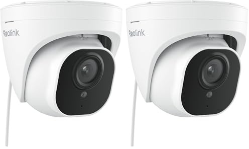Reolink 4K Smarte IP Kamera Outdoor mit Personen-/Autoerkennung, 8MP PoE Überwachungskamera Aussen mit IP67 Wasserfest, 30m IR Nachtsicht, Audio, microSD Kartensteckplatz, Zeitraffer, RLC-820A