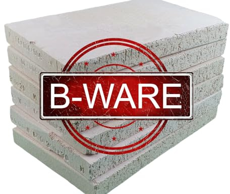 2 Stück 40 x 30 x 4 cm B-WARE !!!!!! Schamottplatten Schamottestein Schamotte