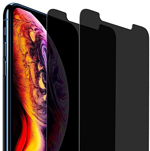 AVANA Sichtschutz Schutzglas für iPhone 11 Pro, iPhone XS/X Schutzfolie [2 Stück] Anti-Spy 9H Härte Displayschutzfolie Privacy Panzerfolie Display Folie Blickschutz Anti-Kratzer