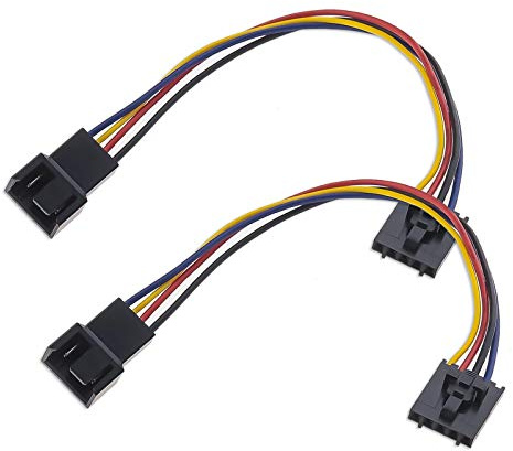 2pcs 5-poliges zu 4-poligem Lüfteradapter Konverter Verlängerungskabel Spezielle Lüfterschnittstellen Konvertierungsleitung Kompatibel mit Dell Computer PC