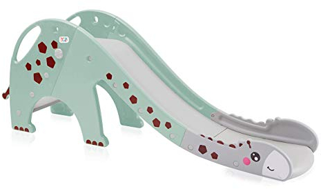 Baby Vivo Kinder Rutsche Kinderrutsche Gartenrutsche Kleinkinderrutsche Kunststoff Giraffe Garten Rutsche abgerundete Ecken & Kanten für Indoor & Outdoor in Türkis