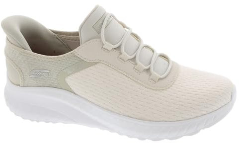 Skechers Women's BOBS Squad Chaos, Off White Mesh, 7 UK