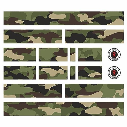 BIKE-label Fahrrad Rahmen Aufkleber 16-teilig XL Sticker Set E-Bike Camouflage X400058