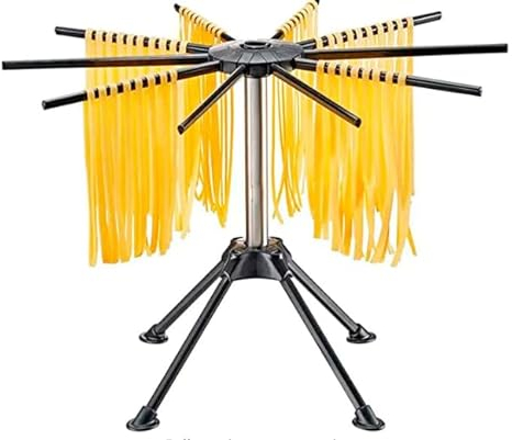 Vivo Technologies Séchoir à pâtes avec 10 poignées de Barre - Pliable - Séchoir à Spaghetti - Séchoir à Spaghetti Domestique pour Spaghetti Frais Faits Maison
