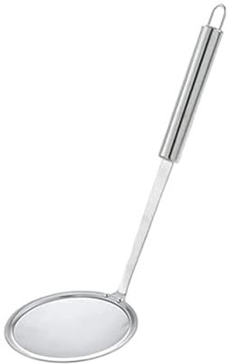 YSAMAX Stainless Steel Ultrafine Oil Skimmer, Strainer and Colander, Spoon Filter, Soup Strainer, Durable, Versatile Kitchen Tool, Long-Lasting Performance, (14cm)