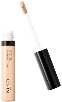 KIKO Milano Full Coverage Dark Circles Concealer 15, High-Coverage Liquid Concealer For The Face And Eye Area