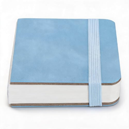 30 Blatt Aquarell Skizzenbuch, 8 X 8 Cm, 300 g/m², Weißes Papier, Aquarell Notizbuch, Tragbares Kleines Aquarell Tagebuch Zum Skizzieren, Malen, Kritzeln, Schreiben (BLUE)