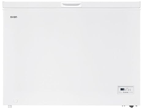Svan Congelador horizontal Blanco SCH3001EDC. Capacidad 287 Litros, Dual Cooling, 1 Cesta, Bajo nivel Sonoro, Eficiencia Energética Clase E [Clase de eficiencia energética E]