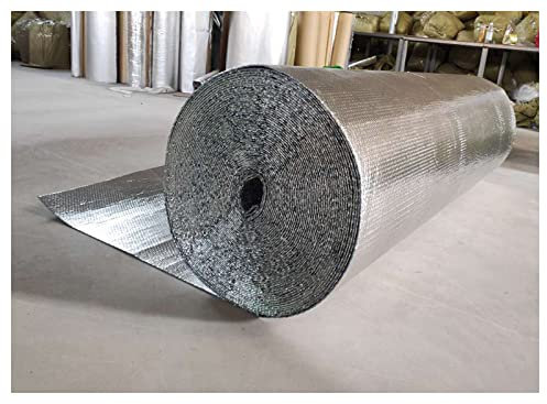 Isolant Thermique en Film Aluminisé Panneaux réflecteurs de radiateur isolants en Feuille à Bulles, Pare-Vapeur Auto-adhésif, Feuille à Bulles réfléchissant la Chaleur, Feuille d'isolation Thermique