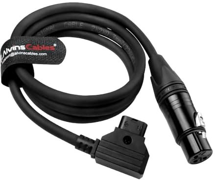 Alvin's Cables Câble d'alimentation D-tap vers XLR 3 broches femelle pour SmallRig RC 120B, pour lampe vidéo LED NEEWER FS150 FS150B FS230 FS230B 1 m