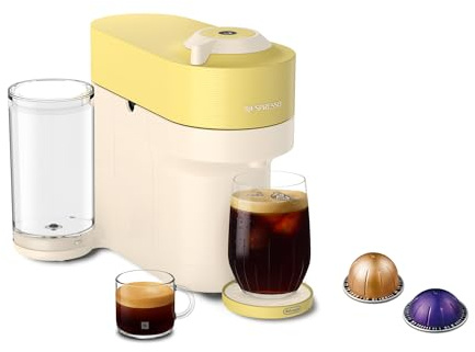 Nespresso Limited-Edition Vertuo Pop+ Coffee and Espresso Maker by De'Longhi, Pastel Yellow
