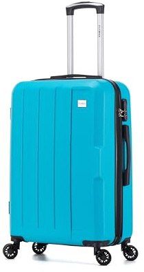 FLYMAX 29 Large Suitcase 4 Wheel Lightweight Luggage Hard Shell Travel Case Hold Check in Fits 23kg - 27kg + 3 Digit Lock Suitcase Large + Telescopic Handle 103 Litre Capacity