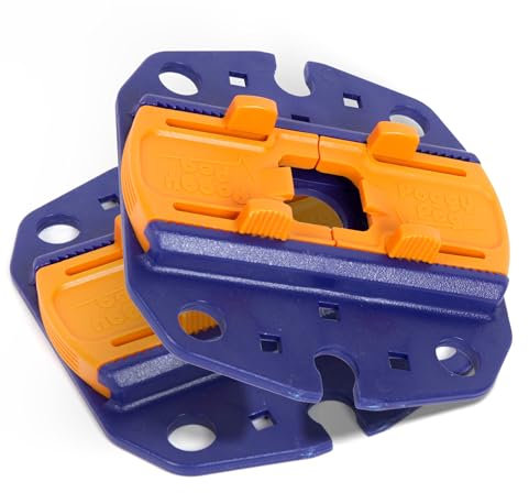 Peggy Peg – Fix&Go Anker Platte 2.0 zur Fixierung von Stützfüßen 2er Set inkl. Peggy-ABC Anleitung – Bodenbefestigung für Diverse Markisenfüße & Zeltgestänge beim Camping – Bodenhalterung Doppelset