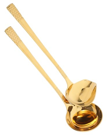 POPETPOP 2piezas Cuchara De De Pato Inoxidable Para Cocinar Servir y Remover Salsas Cucharón Para Salsa y Sopa Olla Caliente Pequeño y Utensilio De Cocina