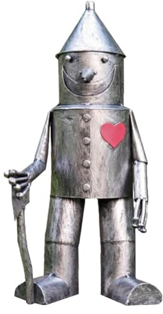 WPNCYK Tin Man Metal Garden Ornaments, Garden Sculptures & Statues, Tall Tins Woodsman Statue for Outdoor Sculptures, Gardens Decor, Unique Garden Ornament for Movie Fans and Gift Ideas
