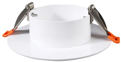 perfk Deckenloch-Abdeckplatte, Runde Wandloch Abdeckplatte, Downlight-Lochkappe, Weiß, Leicht, Schaltkastenplatte für Büro, Wohnzimmer, Zuhause