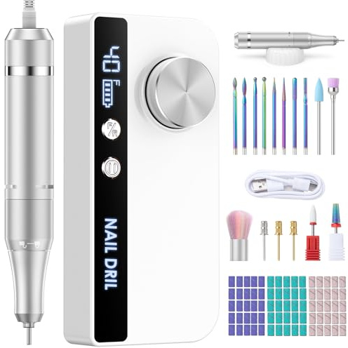Heypappy Torno para Uñas, Limador de Uñas Eléctrico Recargable Portátil