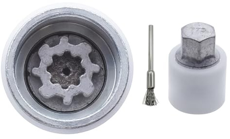 WZLUTAAO Adaptateur de clé pour enlever les écrous antivol de roue - Compatible avec Skoda Fabia Kamiq Kodiaq Octavia Rapid Roomster Scala Superb Yeti 5J0698139 (#773)
