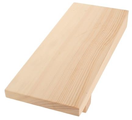 LIFKOME Rectangular Japanese Wooden Sushi Serving Tray Artisan Sashimi Plate Snack Appetizer Board Multipurpose Food Display Platter for Home and Festive Occasions