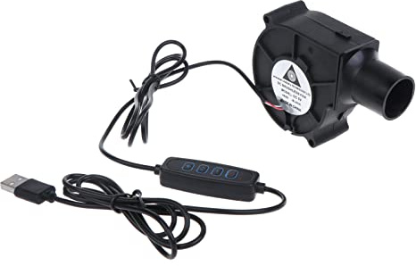 Ventilatore Centrifugo Portatile USB 5V 2500 Giri/min Per Cottura Alla Griglia BBQ Turbo Con Regolatore Velocità Centrifugo Per Barbecue Griglia Cottura Fornello E Altro