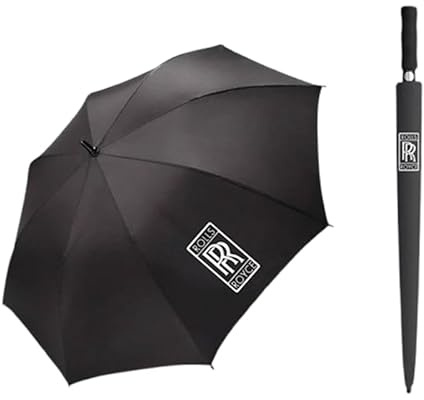 YLINNB Auto Ombrelli per Rolls-Royce Ghost/Phantom/Cullinan/Spectre, Sole Resistente Pioggia Costole Forte Ombrello Portatile Antivento Ombrello da Viaggio Auto Ombrello,A Long Handle