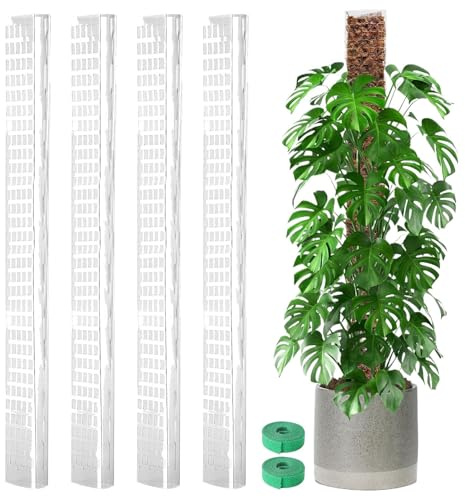 Monstera Moosstange für Pflanzen, Stützstäbe für Zimmerpflanzen, Kletterpflanzen, für Balkone, Terrassen, Innen- und Außenbereich, Hof, Garten, Rasen