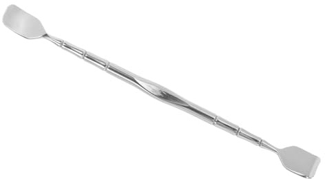 CATIEBYE Metallischer Gesichtsschaber aus Edelstahl Leichter und Sanfter Pickelentferner für Tägliche Hautpflege Routine mit Doppelseitigem Design