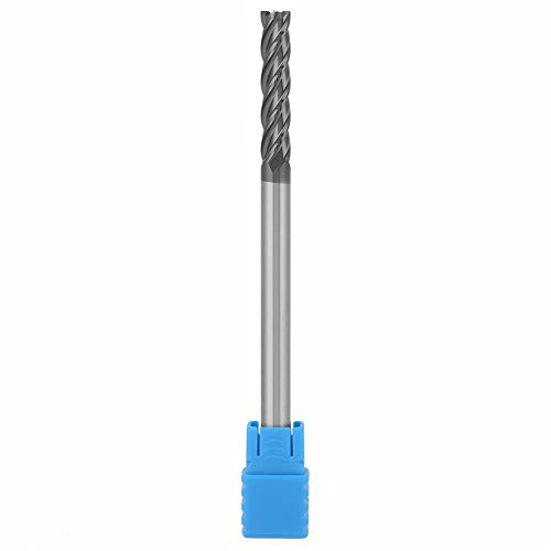 Schaftfräser, Hartmetall Gravierfräser, 4-Nutig Wolframcarbid CNC Fräser 6 mm Durchmesser x 100 mm Länge Schruppfräser