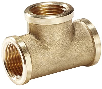 H2O-Flex® Gewindefitting T-Stück reduziert 3/4“ x 1/2“ x 3/4“ Messing Fitting