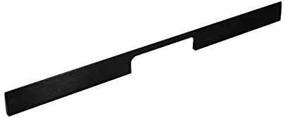 Gedotec Möbelgriff schwarz Griffleiste Aluminium Design-Griff Küche - PEAK | Stangengriff eckig für Schubladen & Kleiderschränke | Profilgriff Länge 1800 mm | 1 Stück - Alu Schubladengriff Vintage