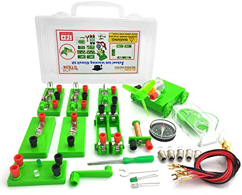 EUDAX Physics Science Lab Learning Circuit kit,Electricity Experiment Set,Building Circuits for Teacher Junior Senior High School Students (Upgrade kit)