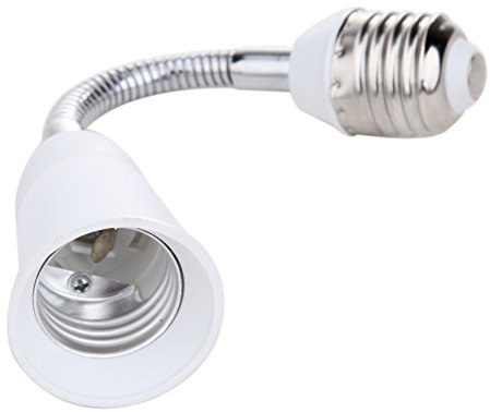 E27 LED Glühbirne Lampenfassung Lampensockel Verlängerung Adapter Buchse Lampenadapter (30cm)
