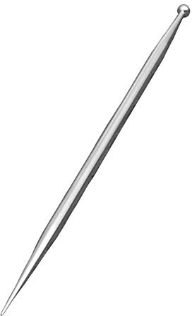 6.2 inch Sugar Stir Needle with Ball - Stainless Steel