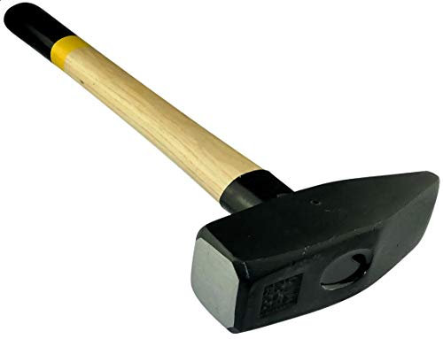 AERZETIX - C46153 - Schlosser/Mechaniker/Zimmermann Hammer - 1500g 390mm - DIN 1041 - Härte 50-58 HRC - Eschenholzgriff - Spitzspan Proof Stahlkopf - Handwerkzeuge