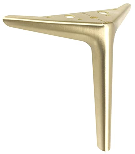 LOVEM Mobelbeine Metall,Möbelfüße Eisen Tischfüße Dreieck Schrankfüße Schwere Sofa Füße TV Bank Füße Sideboard Füße Couchtischbeine DIY Metall Möbelfüsse mit Schrauben,4 Stück (12 cm,Bronze)
