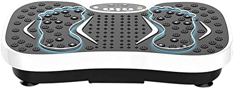 SMSOM Plaque de vibration Machine d'exercices - Plateforme de fitness de vibration de l'entraînement du corps entier avec bandes de boucle et télécommande - Équipement de formation à la maison for per