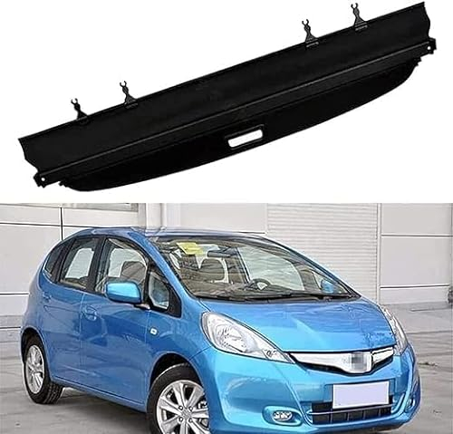 DUROD Auto Laderaumabdeckung Rollo für Honda Jazz FIT 2008-2013, Einziehbare Kofferraum Schutz Abdeckung Cargo Cover Innere