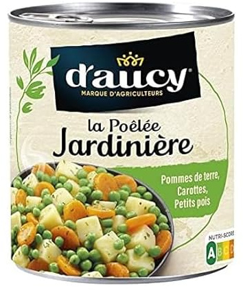 D'aucy poêlée jardinière au jus de carottes 580g - LOT de 4 - Vendu Par LOT