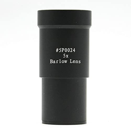 Mikroskopzubehör 5x Barlow-Objektiv 1,25 Metall voll multiplaatischer Augen Haltbarkeit und zuverlässige Leistung