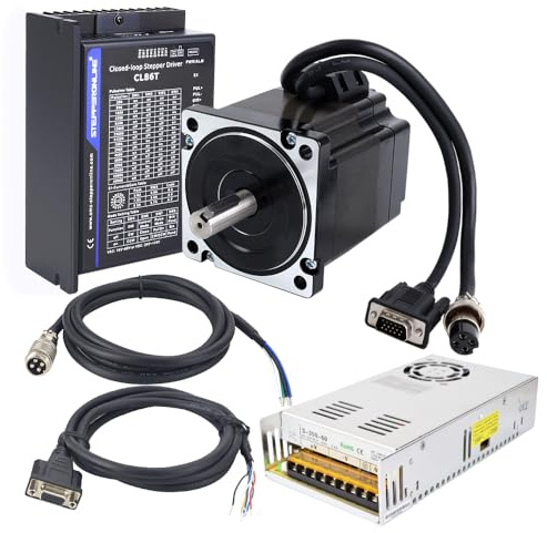 STEPPERONLINE TS-Serie 1 Achse 4,8Nm(679,74oz.in) Nema 34 Closed Loop Schrittmotor-Kit mit Energieversorgung
