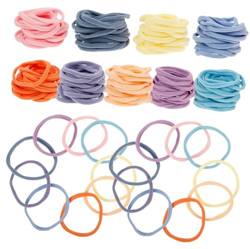 CIMAXIC 180pezzi Anelli Per Telaio Presine in Ricariche Per Telaio Maglia Confezione Di Corde Elastiche Per Presine Di Vari Colori Accessori Per Tessitura